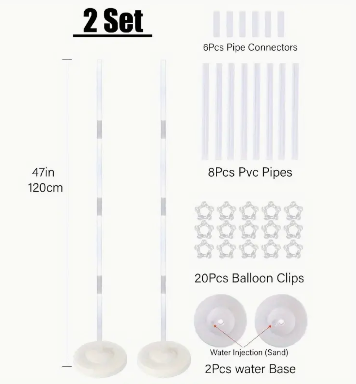 Balloon Stand Kit - perfect for all occasions Baby Showers, Birthdays, Weddings, Baby Reveal Parties
